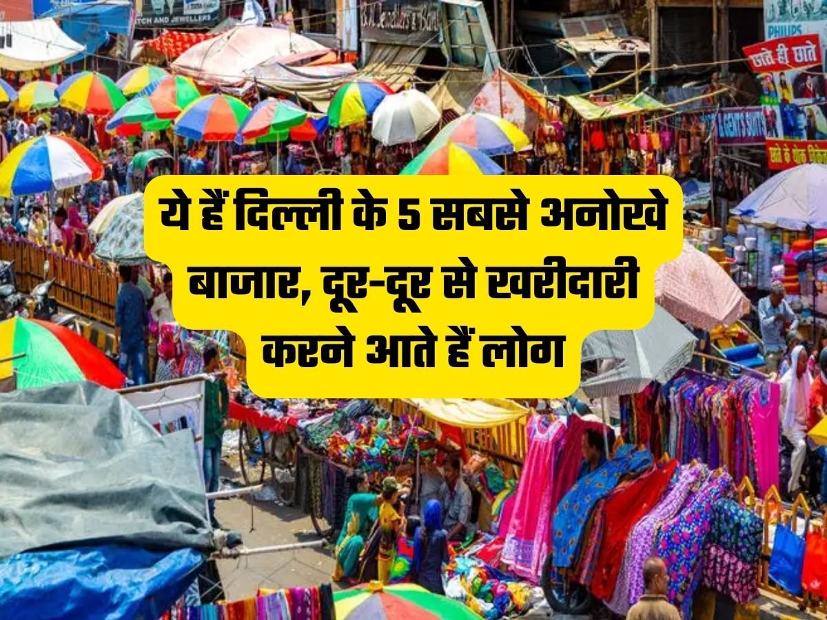 Delhi Market: ये हैं दिल्ली के 5 सबसे अनोखे बाजार, दूर-दूर से खरीदारी करने आते हैं लोग