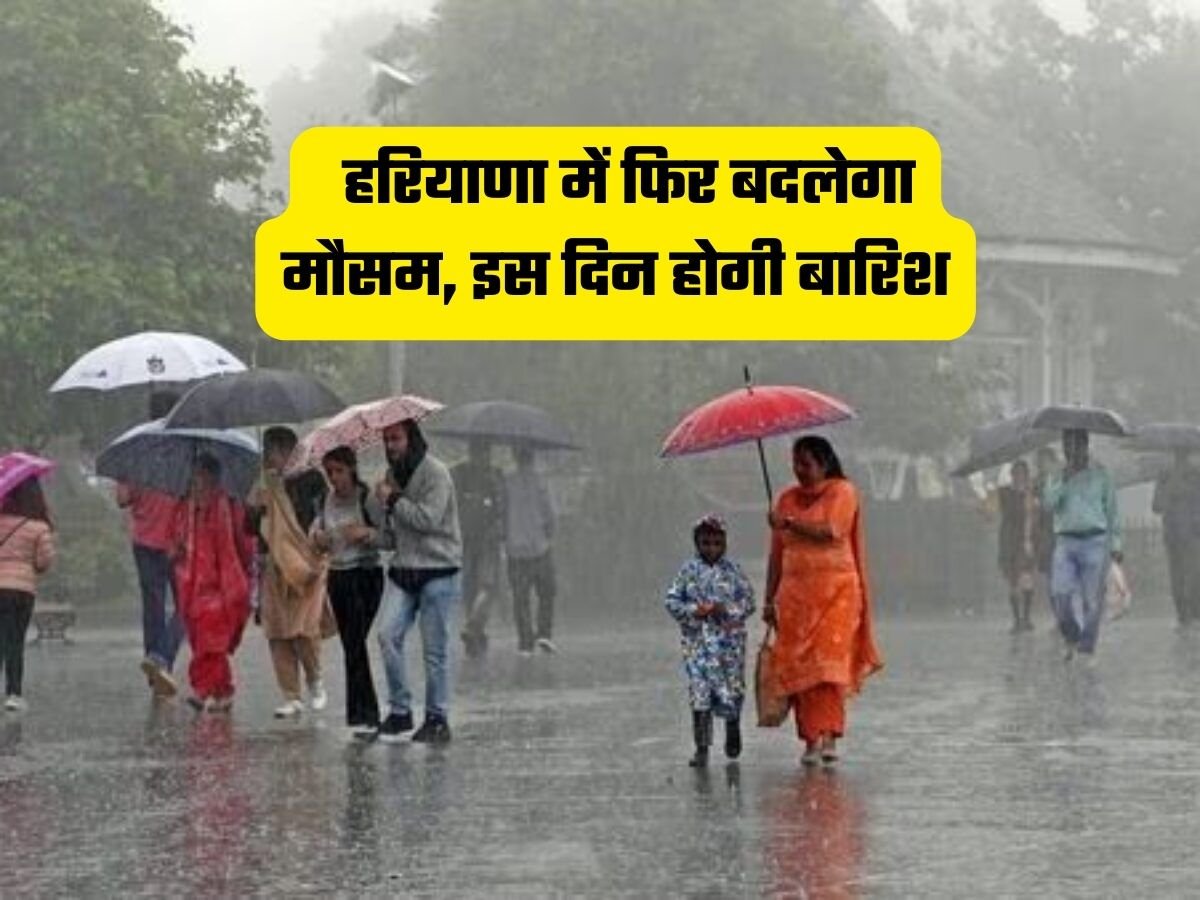 Haryana Weather: हरियाणा में फिर बदलेगा मौसम, इस दिन होगी बारिश