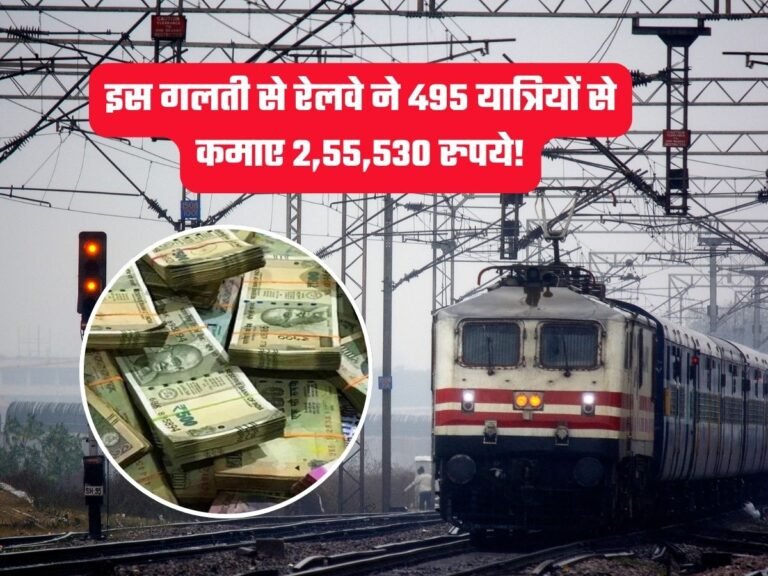 Indian Railway: इस गलती से रेलवे ने 495 यात्रियों से कमाए 2,55,530 रुपये!